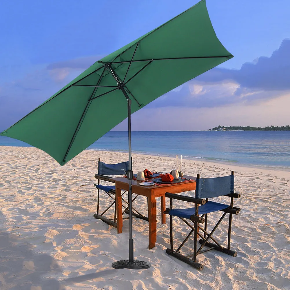 3M Waterproof Rectangular Sunshade Parasol Umbrella for Outdoor