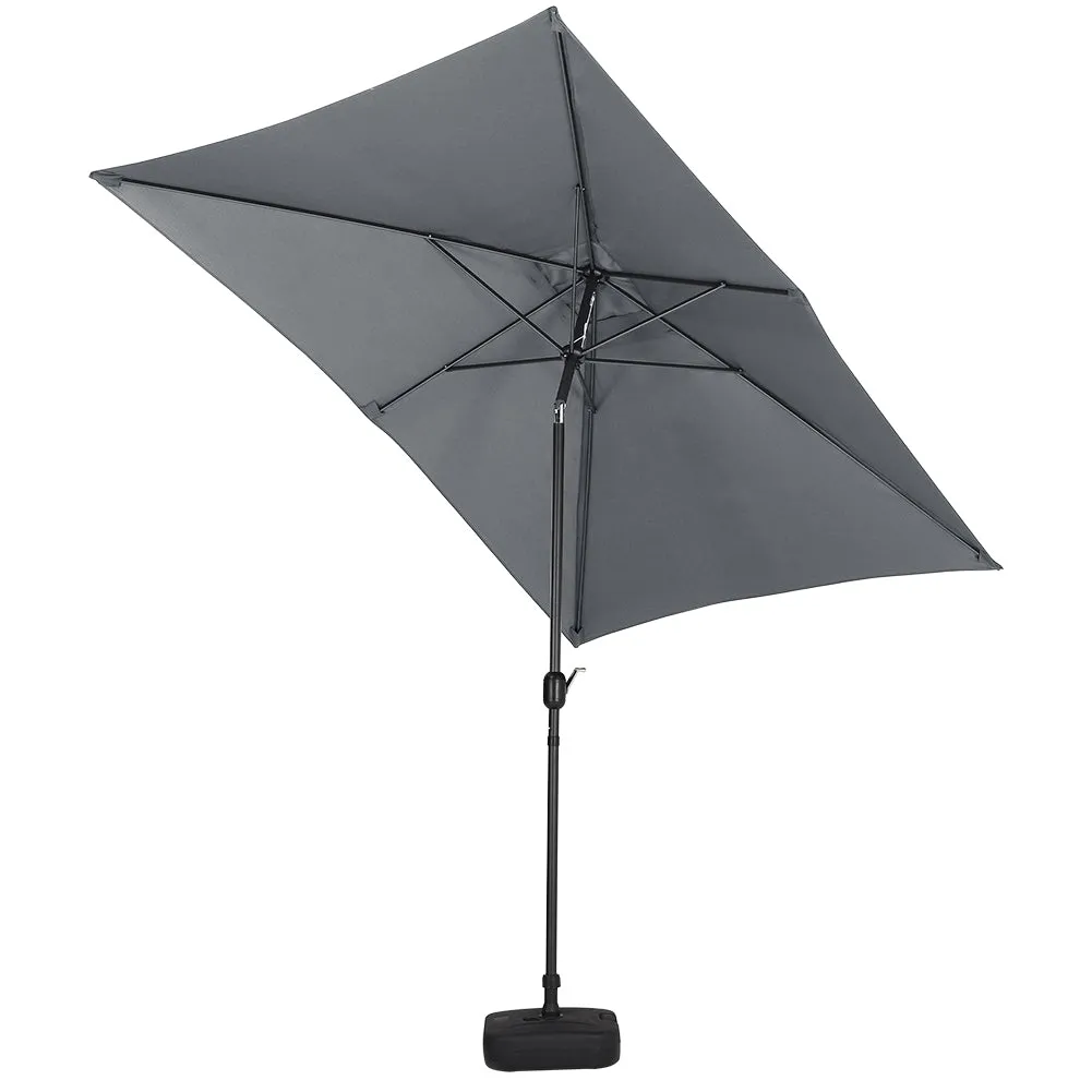 3M Waterproof Rectangular Sunshade Parasol Umbrella for Outdoor