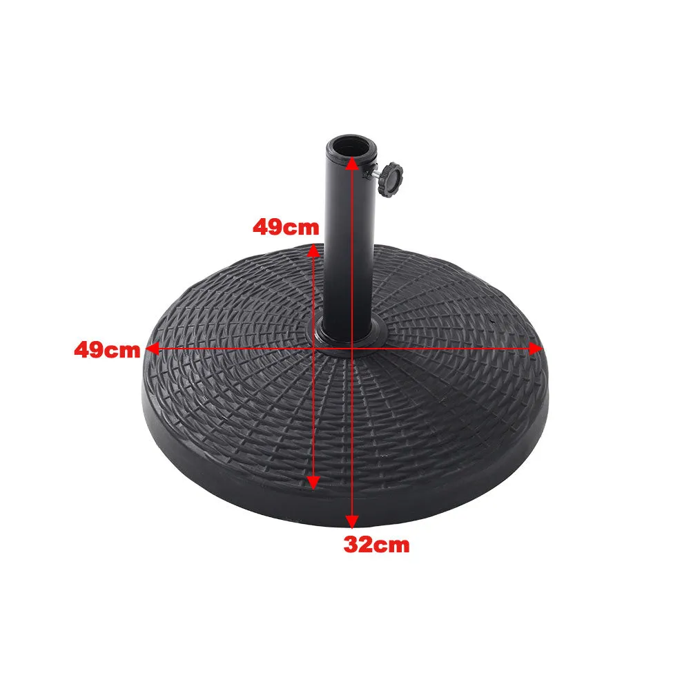 3M Waterproof Rectangular Sunshade Parasol Umbrella for Outdoor