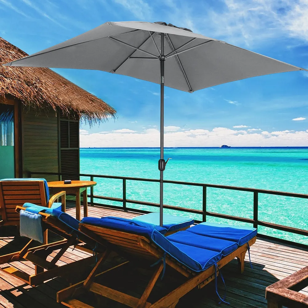 3M Waterproof Rectangular Sunshade Parasol Umbrella for Outdoor