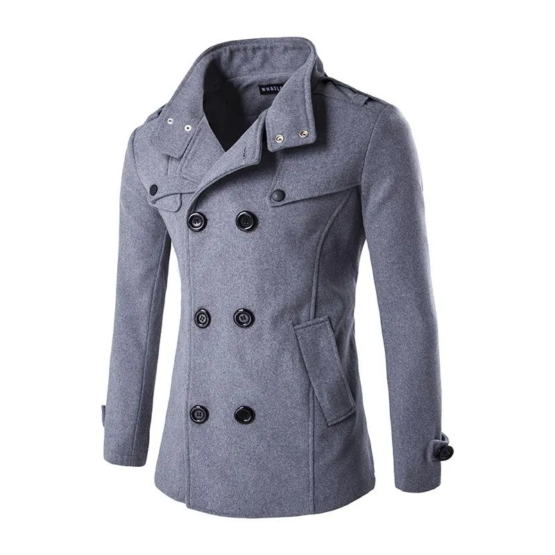 Angelo Ricci™ England Business Double Breasted Trench Coat
