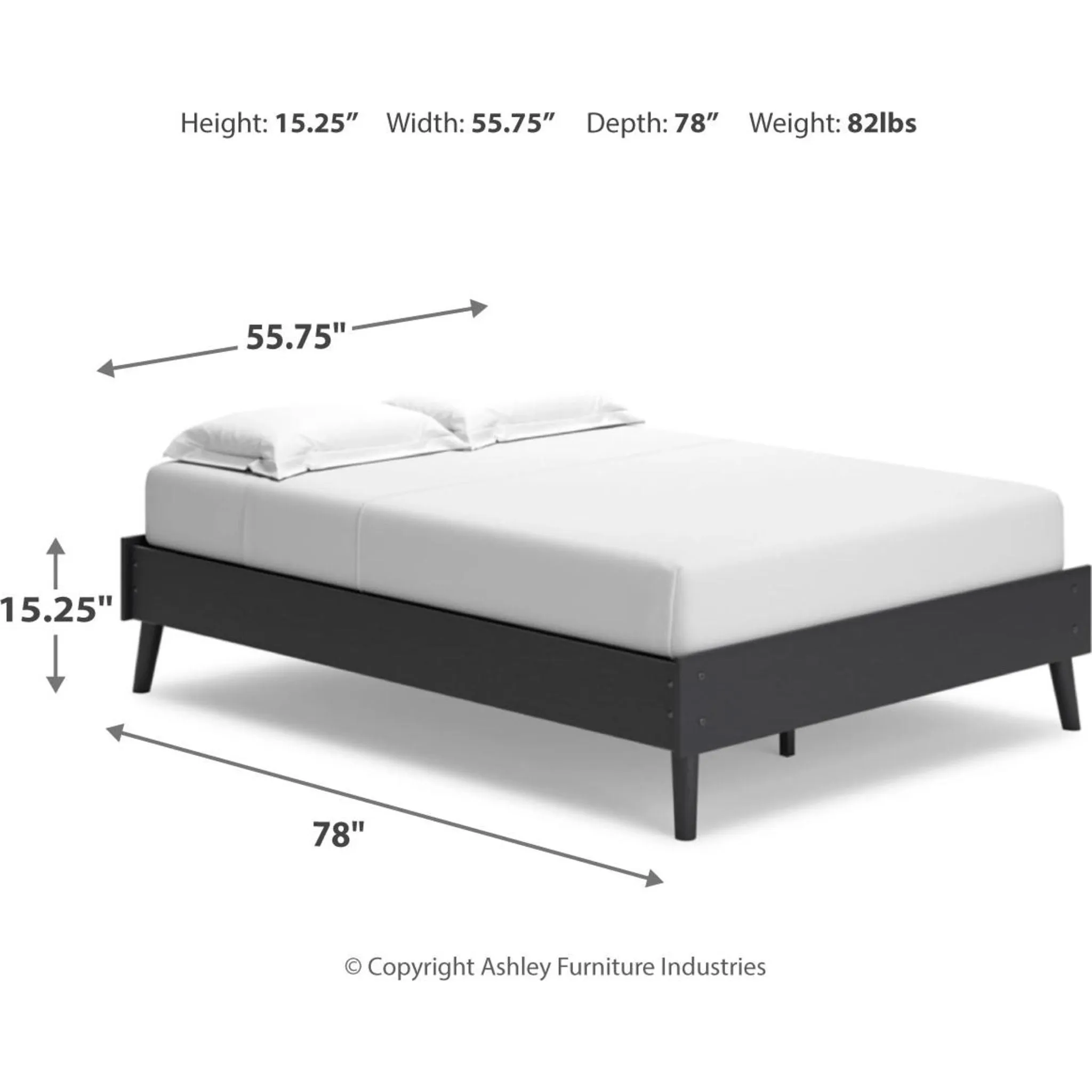 Charlang Full Platform Bed