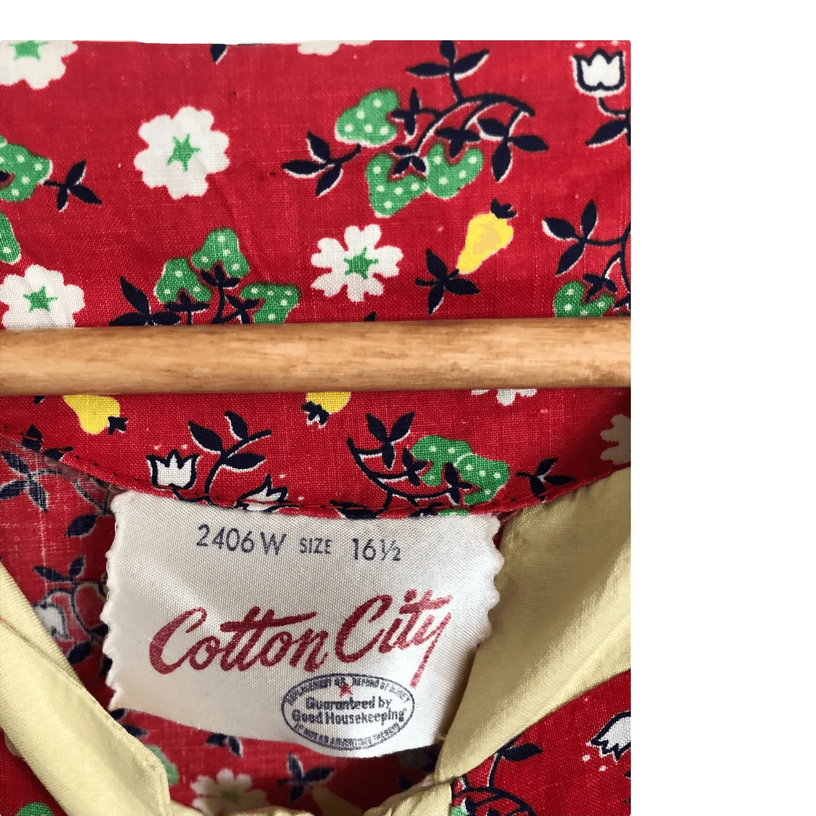 Cotton City Vintage 100% Cotton Short Cap Sleeve Belted Tea Dress Red Multi Floral Print UK Size 16-18