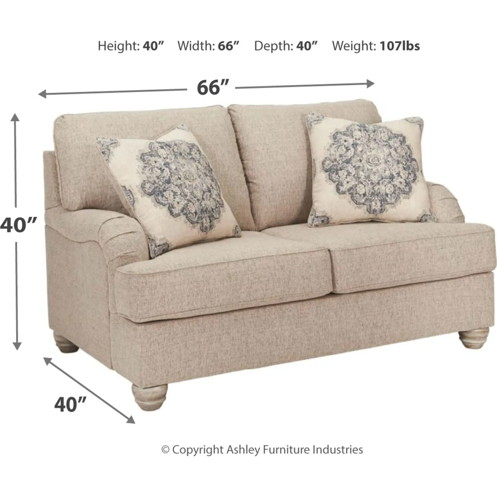 Dandrea- EXCLUSIVE Loveseat