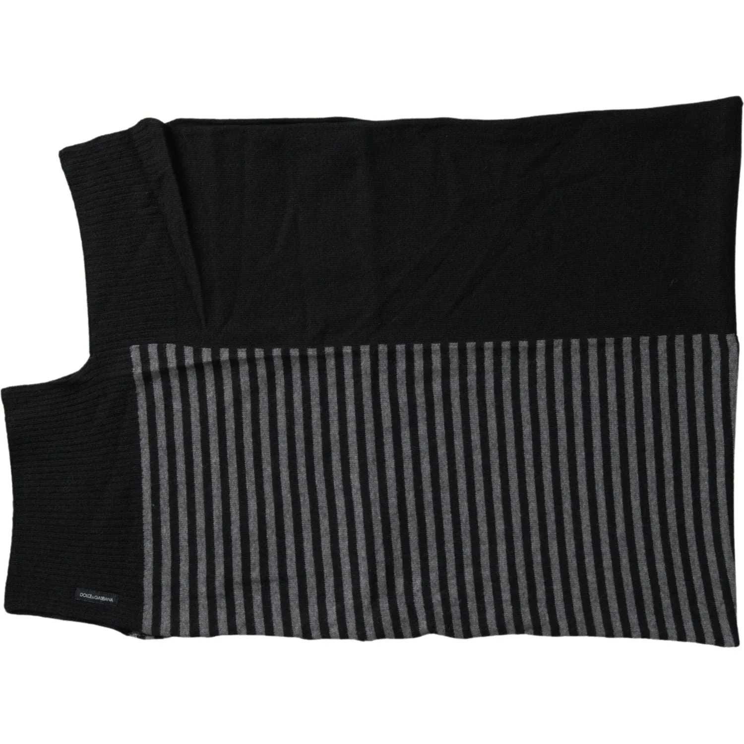 Dolce & Gabbana Elegant Striped Wool Blend Men's Scarf