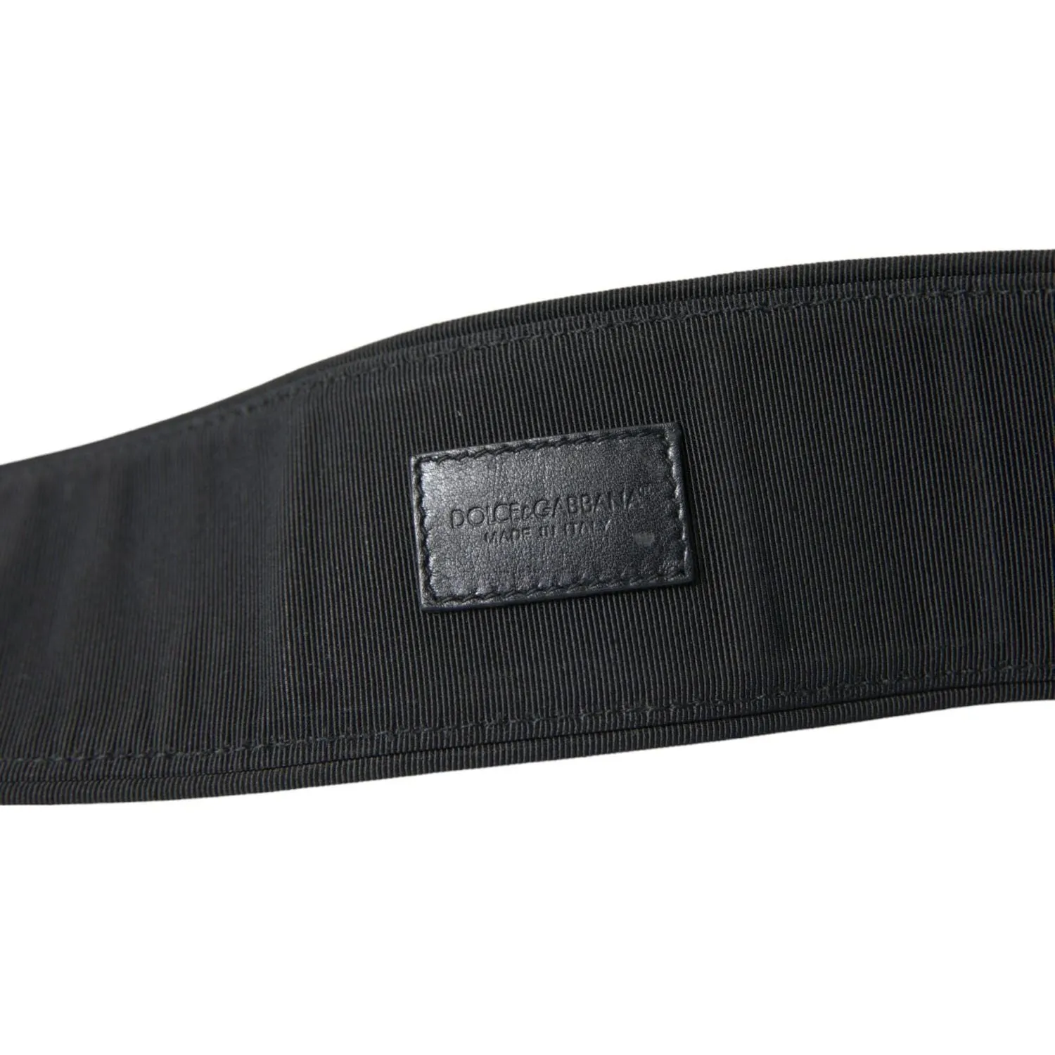 Dolce & Gabbana Elegant Suede Waist Belt in Timeless Black