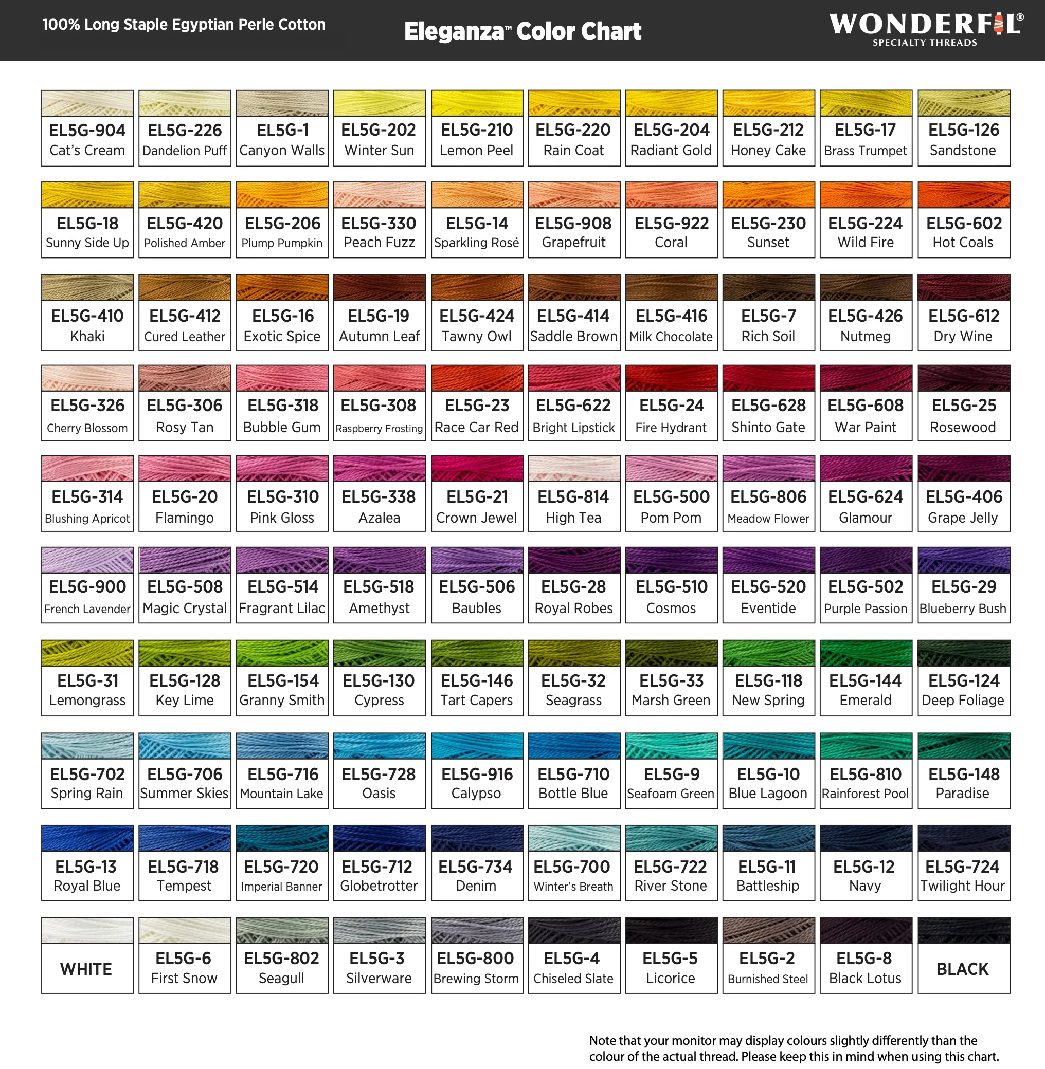 Eleganza #8 Perle Cotton by WonderFil |EL5G-224 Wild Fire | 5 grams