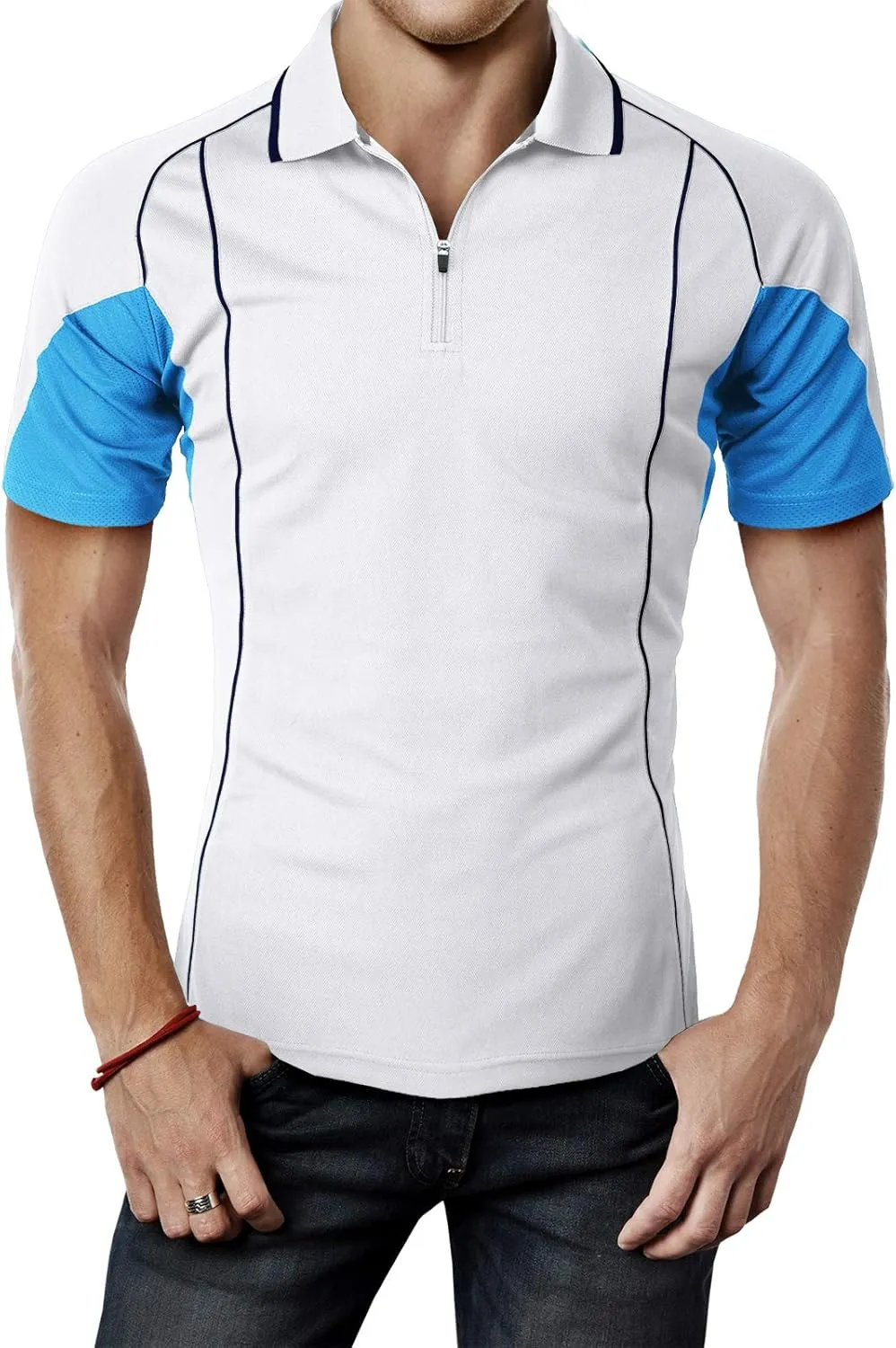 H2H Mens Casual Slim Fit Polo T-Shirts of Various Styles and Designed