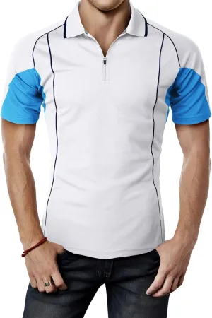 H2H Mens Casual Slim Fit Polo T-Shirts of Various Styles and Designed