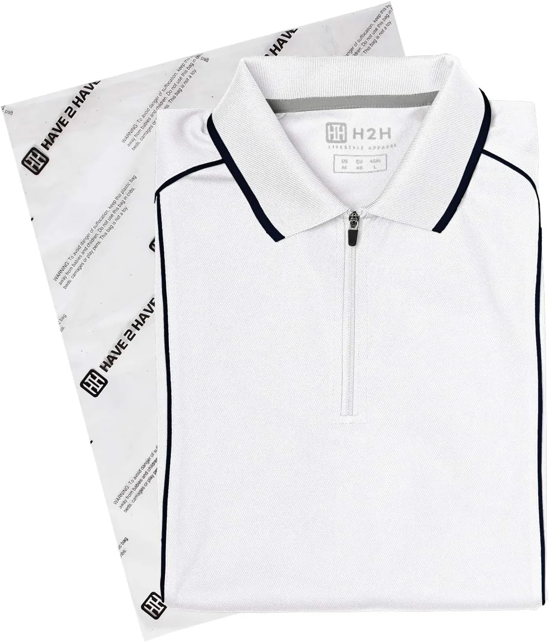H2H Mens Casual Slim Fit Polo T-Shirts of Various Styles and Designed