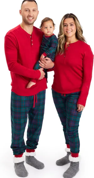 HonestBaby Family Matching Organic Cotton Holiday Pajamas