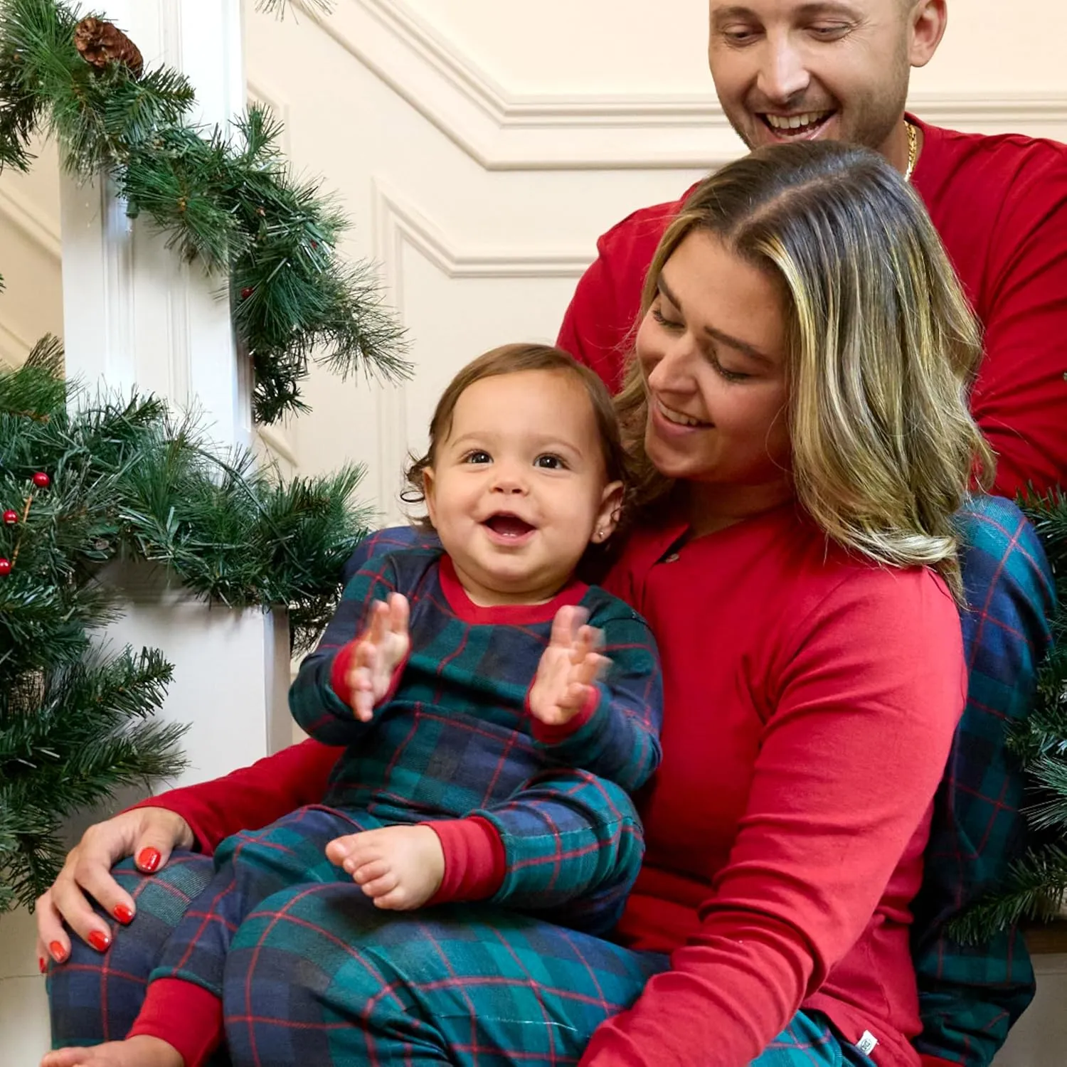HonestBaby Family Matching Organic Cotton Holiday Pajamas