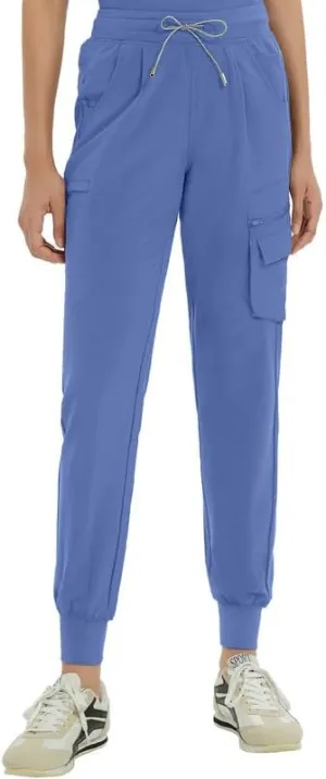 Medical Scrub Pants for Women  Mid Rise Jogger Pants with Yoga Waistband, 4-Way Stretch, Anti-Wrinkle & 8 Pockets