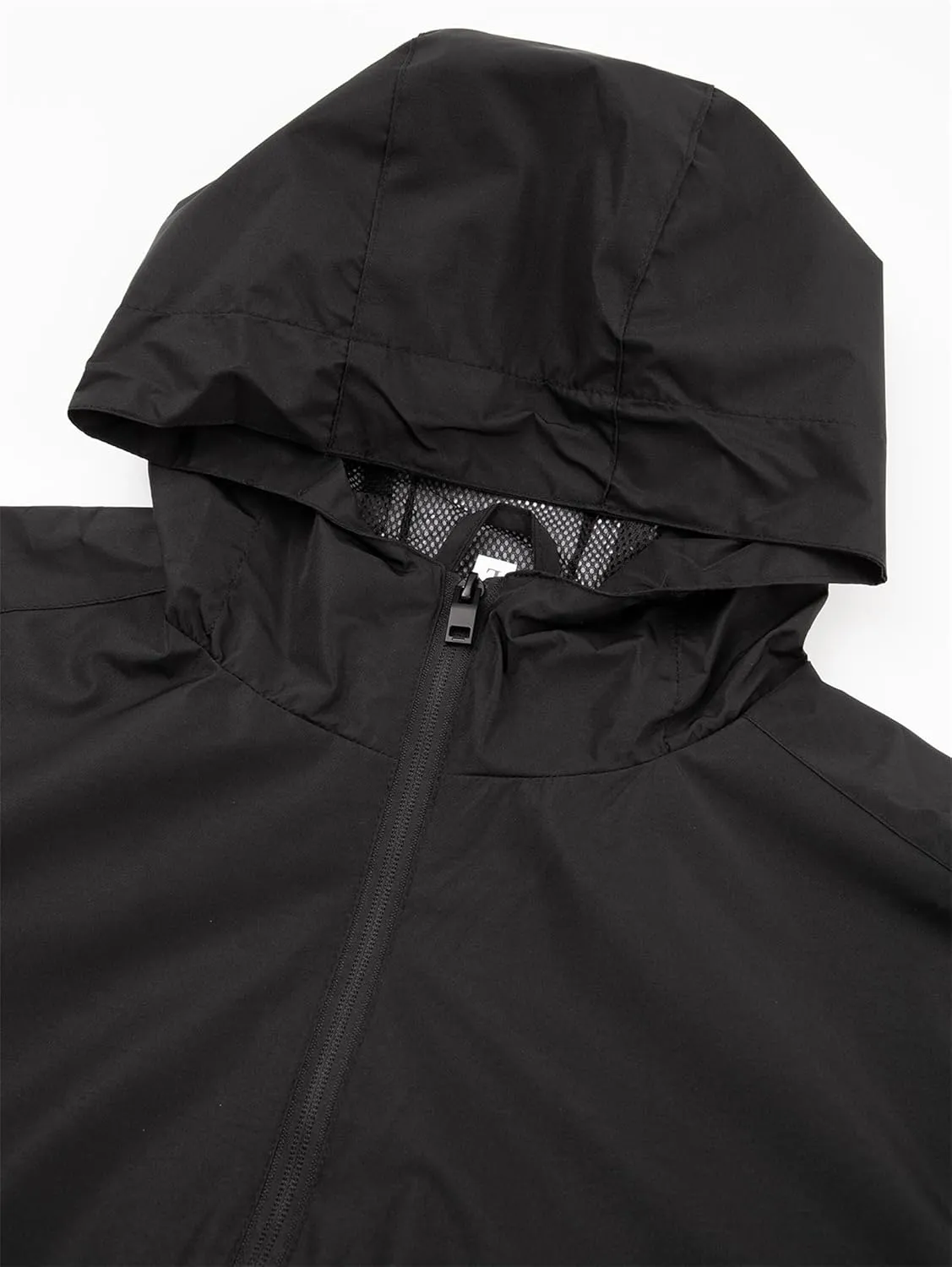 Mens Waterproof Jacket Lightweight Zip-Up Windbreaker Windproof Breathable Packable Jacket Quick Dry Jackets