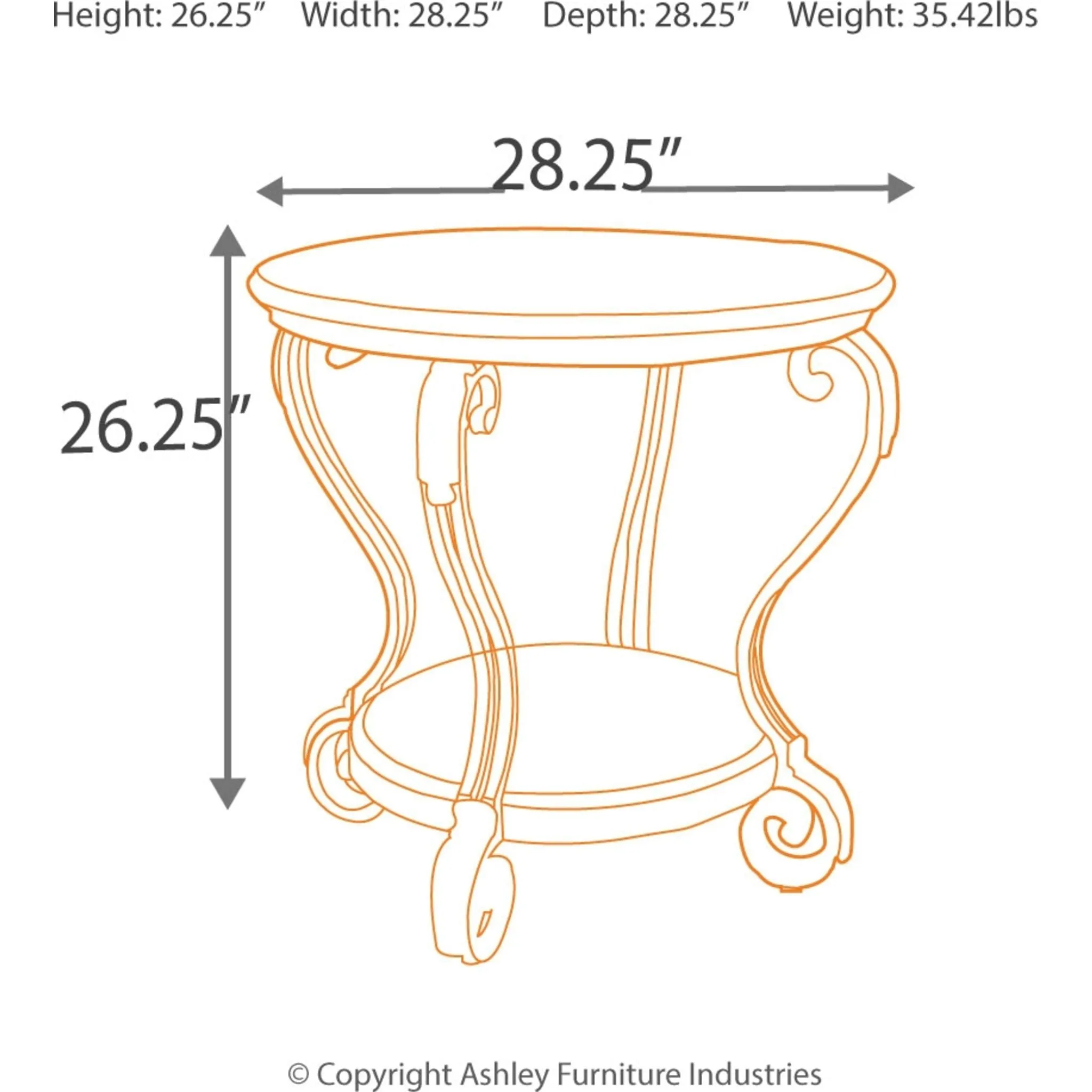 Nestor Round End Table