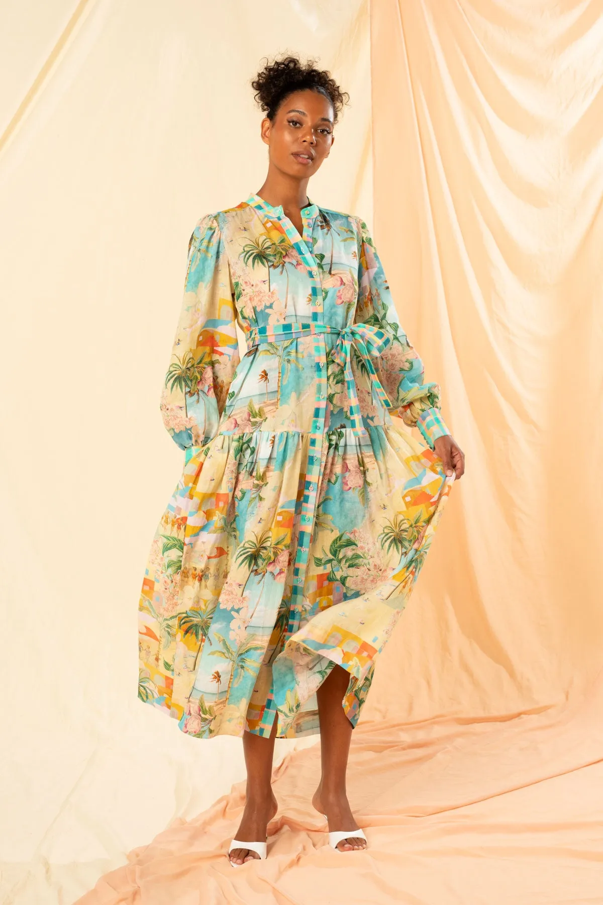 Oceana Maxi Shirt Dress