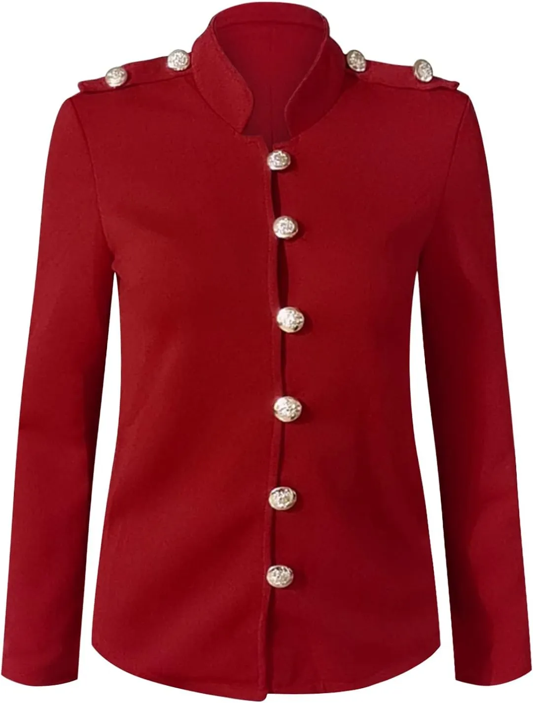 SHAOBGE Ladies Coats Winter Women Long Sleeve Casual Slim Top Button Stand Collar Solid Business Jacket 3 In1 Jacket