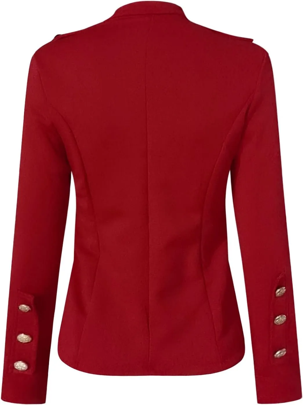 SHAOBGE Ladies Coats Winter Women Long Sleeve Casual Slim Top Button Stand Collar Solid Business Jacket 3 In1 Jacket