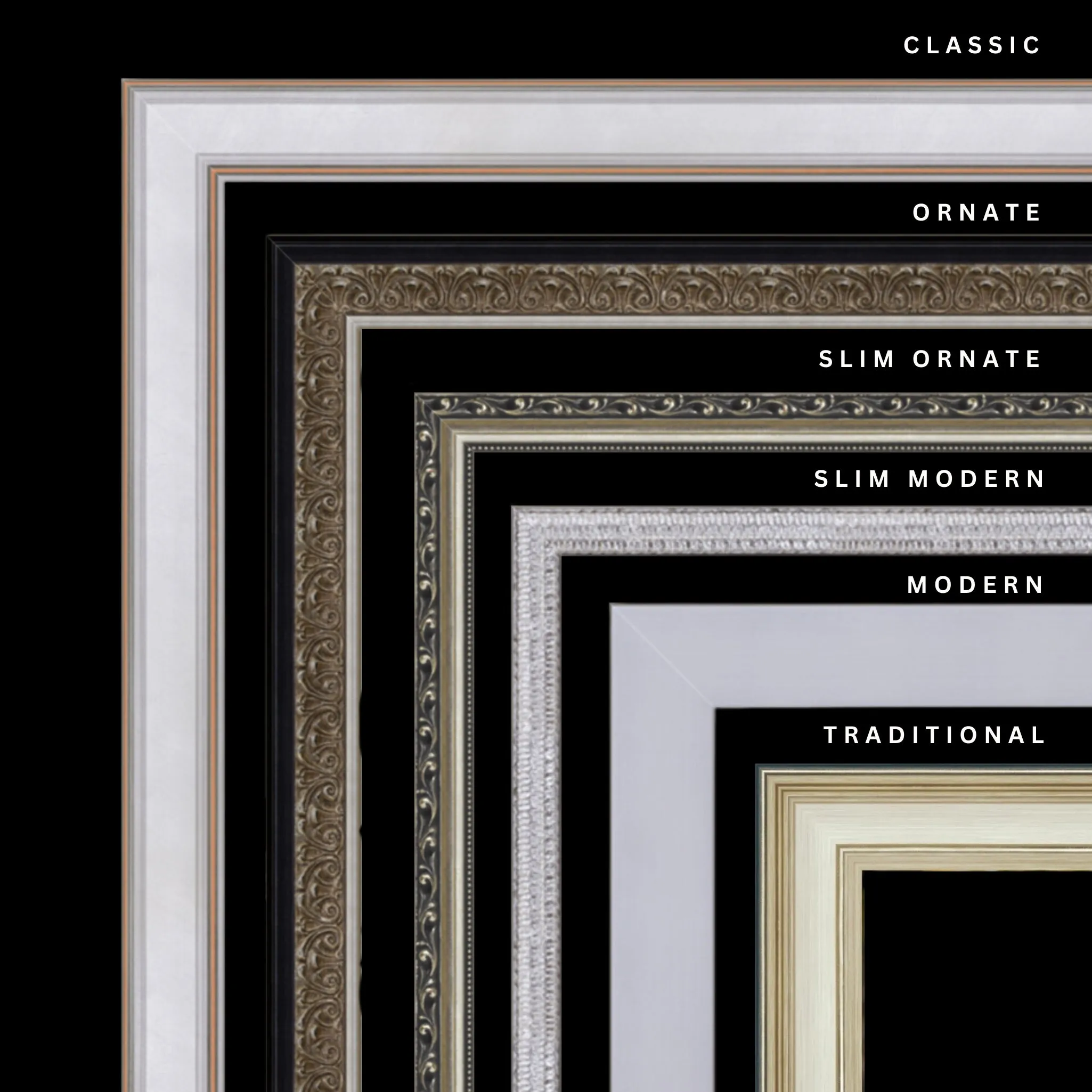 Silver 19x30 Picture Frame Ornate Traditional Classic Antique