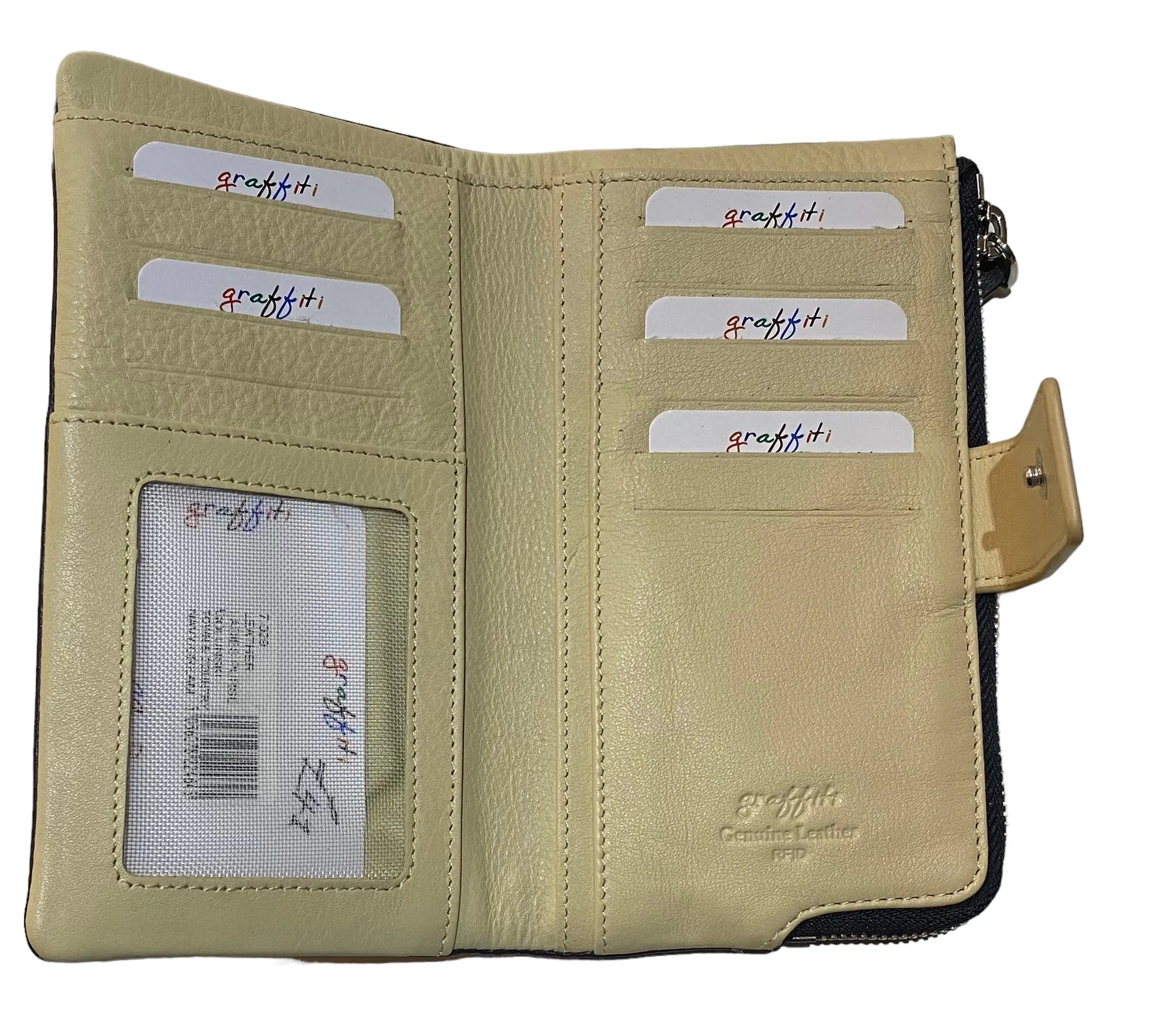Two Tone Medium Leather Wallet Purse (2 Colours)