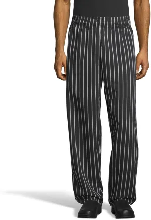 Uncommon Threads Unisex Classic Baggy Chef Pant with 3 Inch Elastic Waist