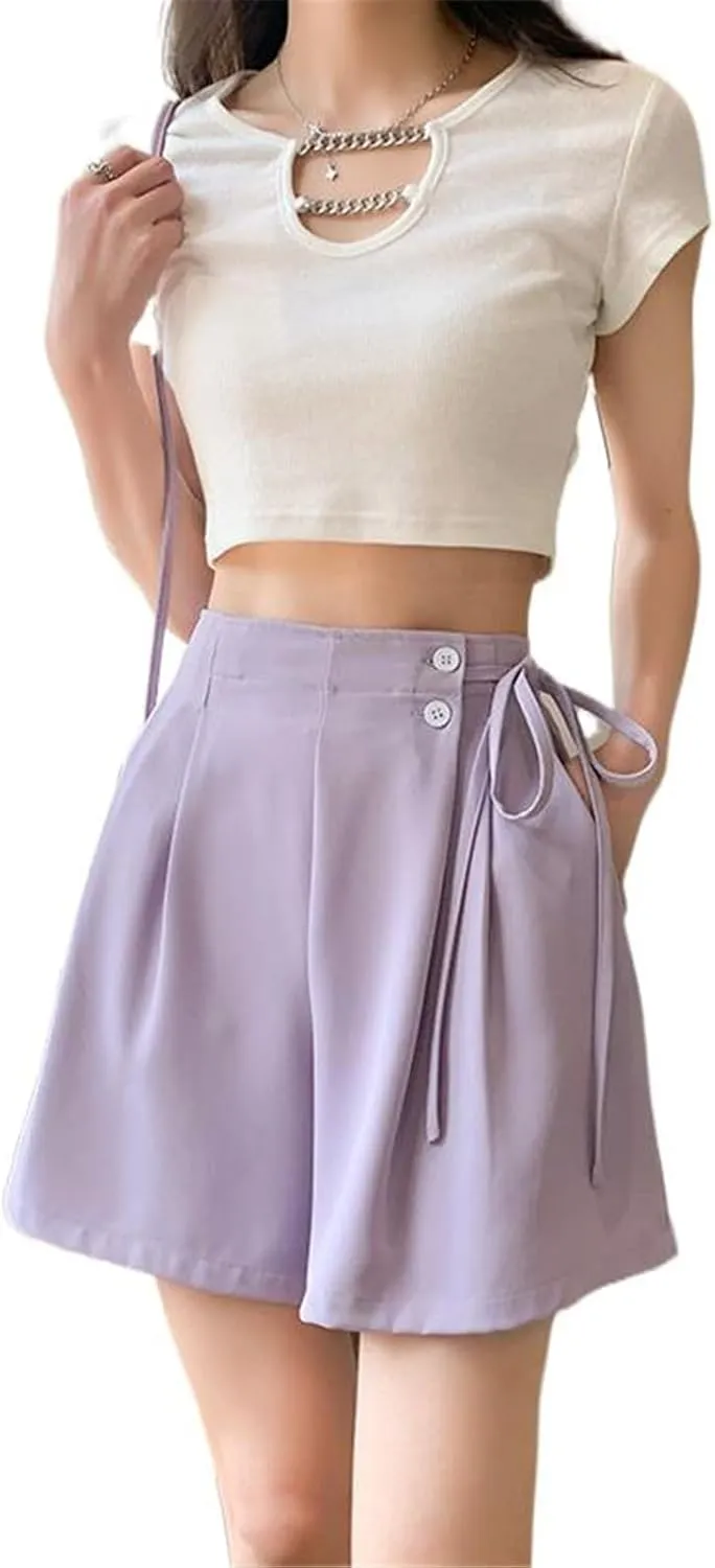 Women's Shorts Chinese Spring Gray Lace Short Pants