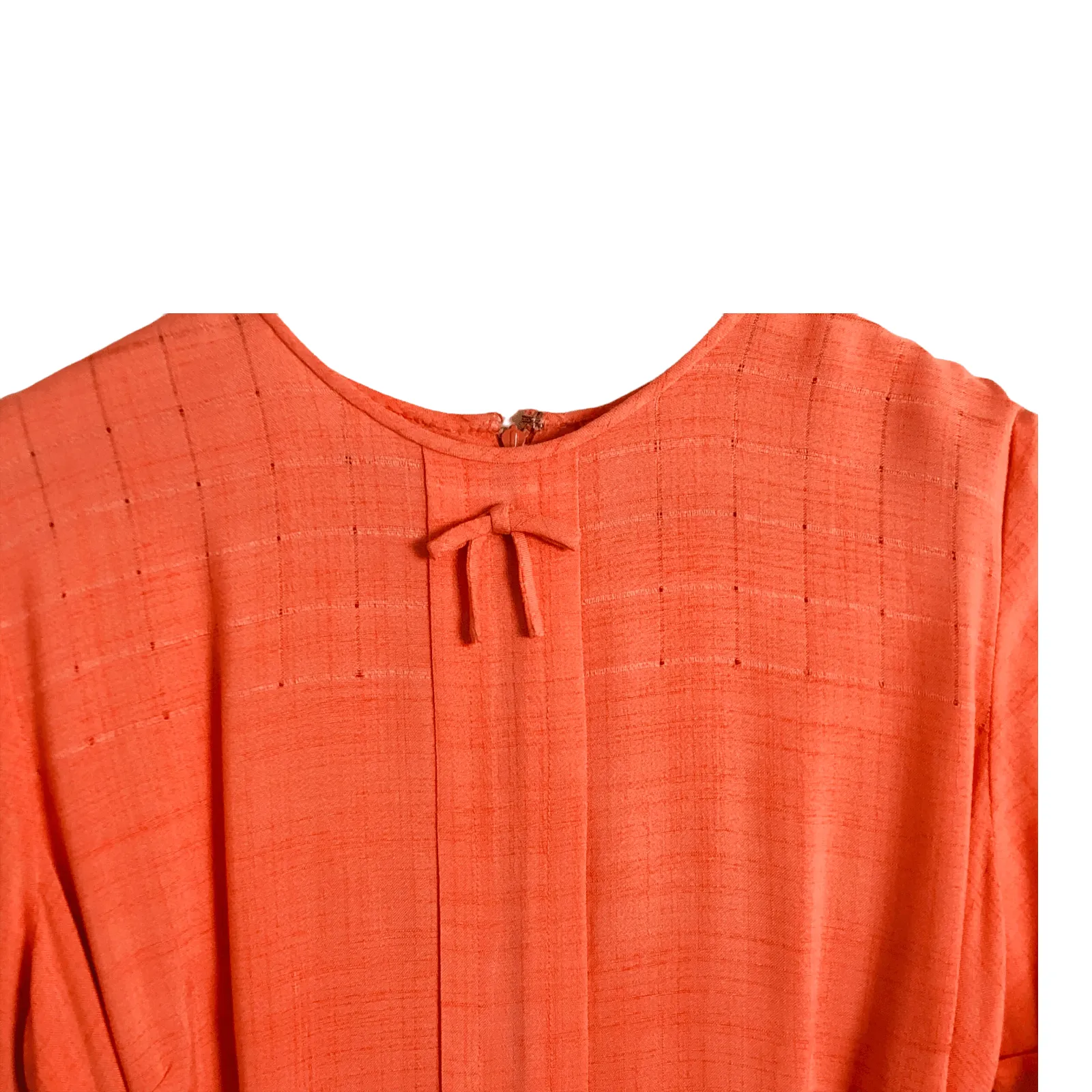 Woodmor Vintage Cotton Short Sleeve Belted Summer Dress Pink UK Size 12-14