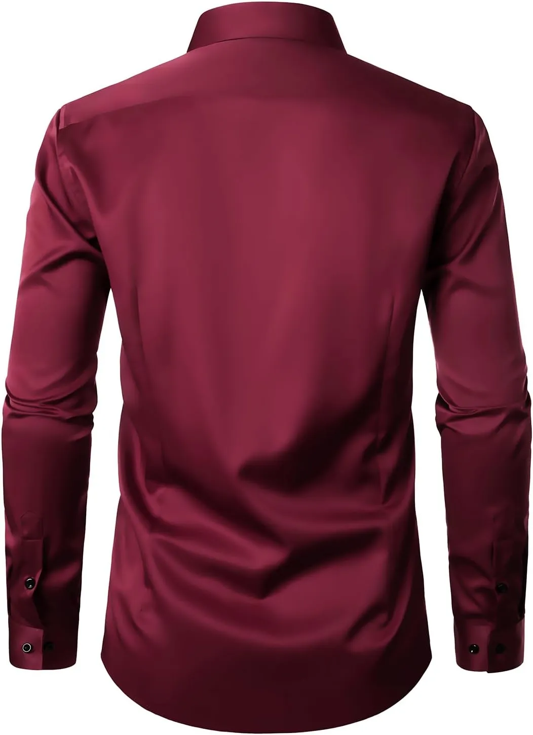 ZEROYAA Men's Long Sleeve Dress Shirt Modern Slim Fit Wrinkle-Free Casual Business Button Up Shirts